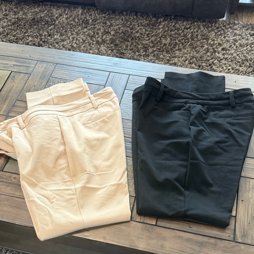 Women's Black and Cream Straight Leg Pants can buy both or I can split